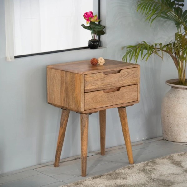 Surya Side Table - Mango Wood Finish