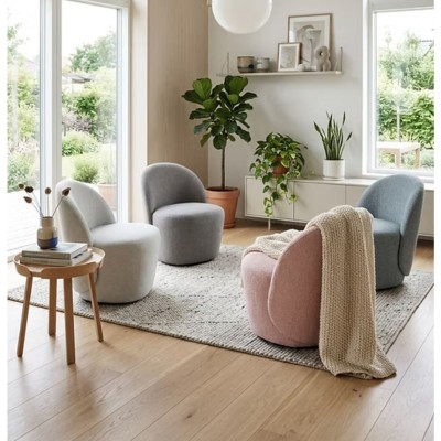 Bremen Swivel Accent Chair - Various Colours