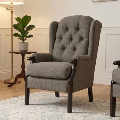 Apaloosa Fixed Armchair - Dark Grey