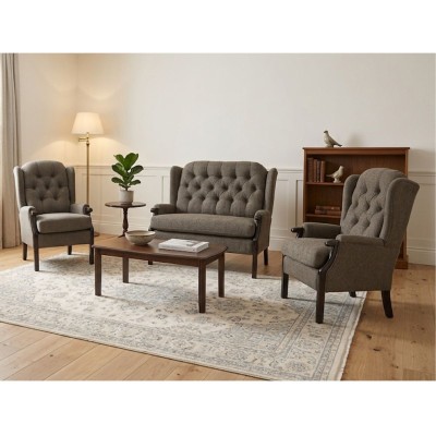 Apaloosa Fixed Sofa Range - Dark Brown