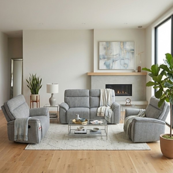 Mallow Recliner Sofa Range - Light Grey