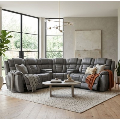Dario Corner Sofa  - Grey
