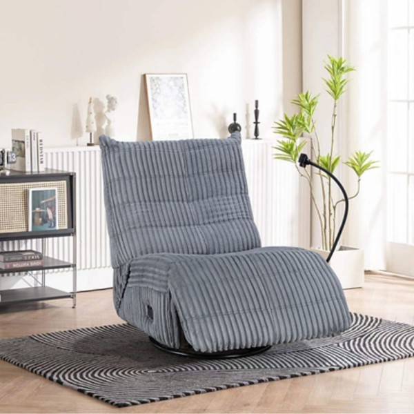 Remington Swivel Recliner chair - Grey
