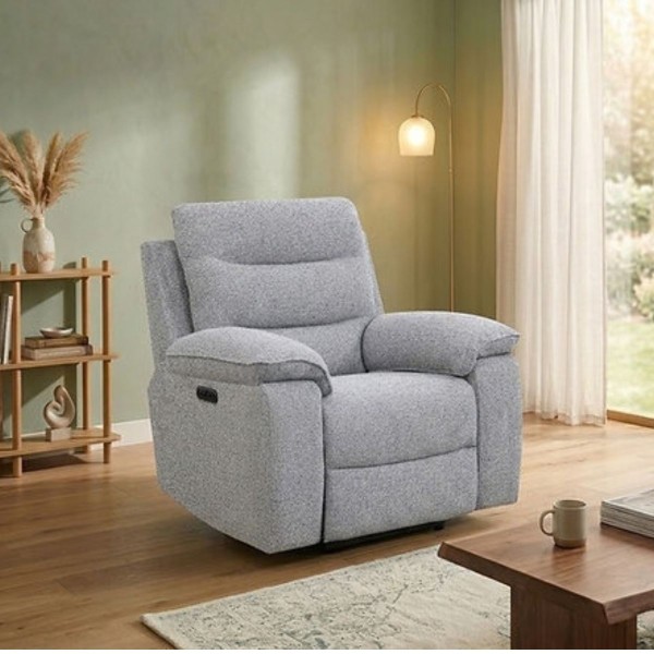Windsor Electric Recliner Armchair - Silver