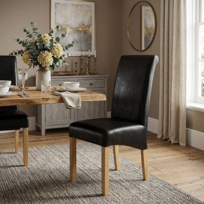Sophie Dining Chair - Black/Oak