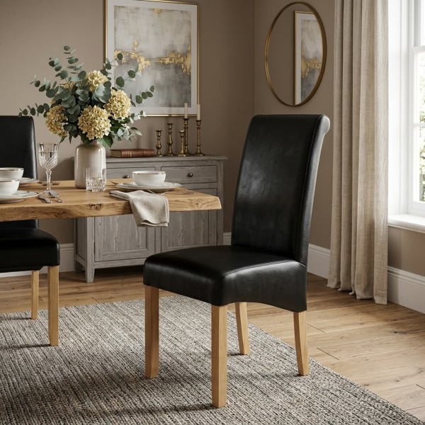 Sophie Dining Chair - Black/Oak
