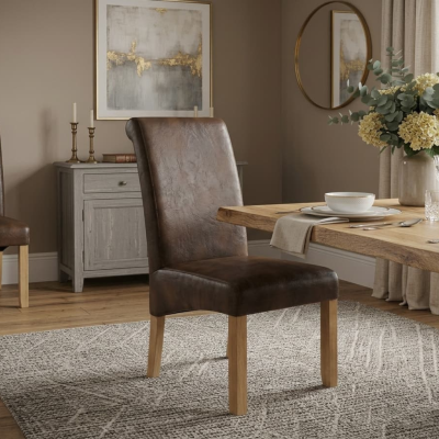Sophie Dining Chair - Oak/Tan