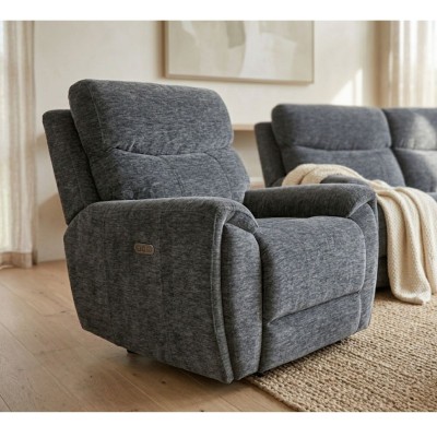 Taylor Electric Recliner Armchair - Grey