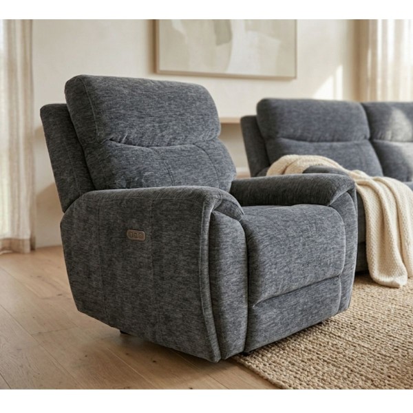 Taylor Electric Recliner Armchair - Grey