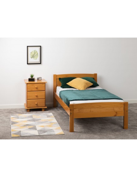 Amber 3FT Bedframe - Antique Pine