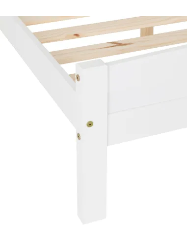 Amber 4FT6 Bedframe - White