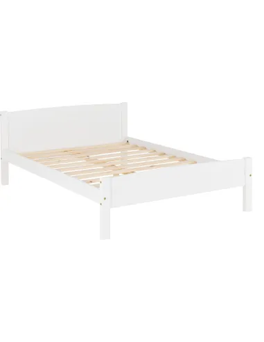 Amber 4FT6 Bedframe - White