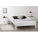 Amber 4ft6 Bedframe - White