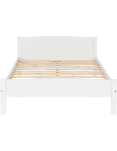 Amber 4FT6 Bedframe - White