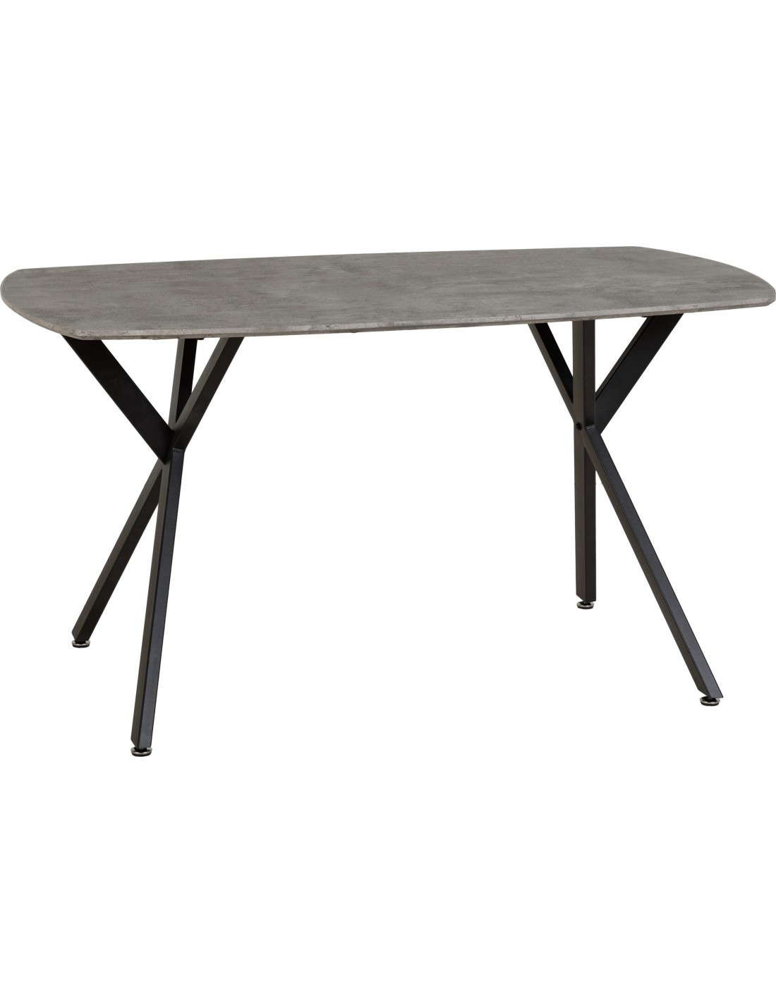 Athens Rectangular Dining Table Concrete Effect 