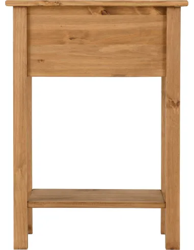 Corona 1 Drawer Console Table - Distressed Waxed Pine