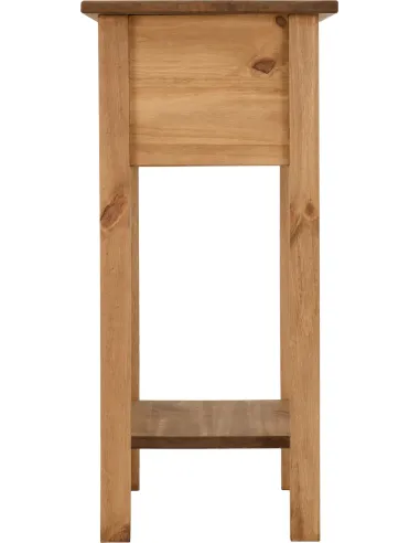 Corona 1 Drawer Console Table - Distressed Waxed Pine