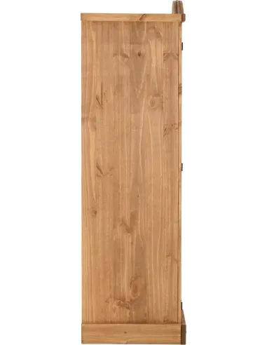 Corona 2 Door Wardrobe - Distressed Waxed Pine