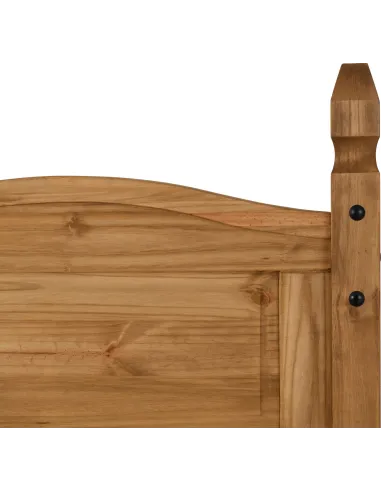 Corona 3FT Low End Bedframe - Distressed Waxed Pine