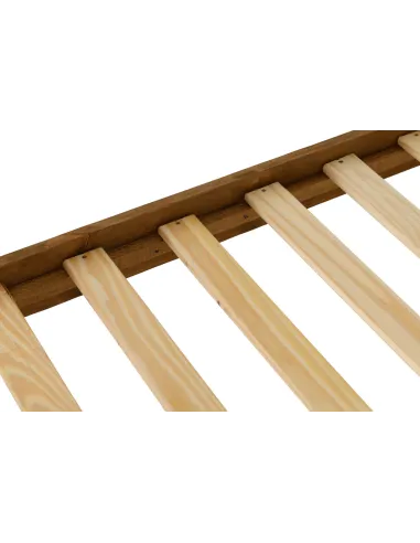 Corona 3FT Low End Bedframe - Distressed Waxed Pine