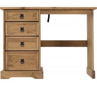 Corona 4 Drawer Dressing Table - Distressed Waxed Pine | furniture shop carlow, furniture carlow, furniture naas, furniture wexford, furniture ireland, furniture stores dublin