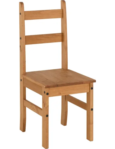 Corona Budget Dining Set - Distressed Waxed Pine