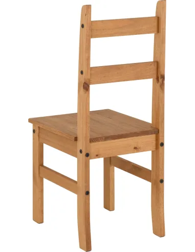 Corona Budget Dining Set - Distressed Waxed Pine