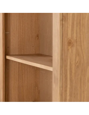 Corona Medium Bookcase - Distressed Waxed Pine