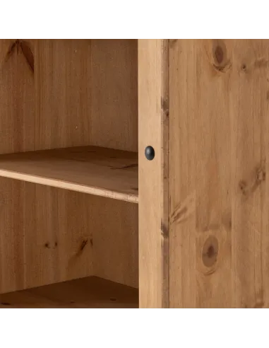 Corona Tall Bookcase - Distressed Waxed Pine