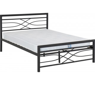 Kelly 4FT6 Bedframe - Black...