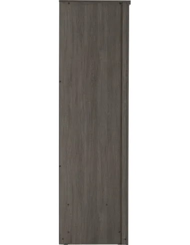 Lisbon 2 Door Wardrobe - Black  Wood Grain