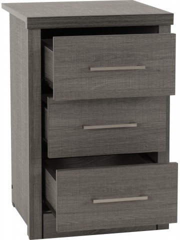 Lisbon 3 Drawer Bedside -...