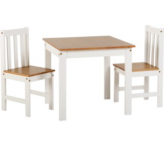 Ludlow 1+2 Dining Set - White/Oak Effect | furniture shop carlow, furniture carlow, furniture naas, furniture wexford, furniture ireland, furniture stores dublin