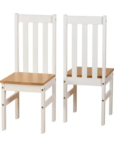 Ludlow 1+4 Dining Set - White/Oak Effect