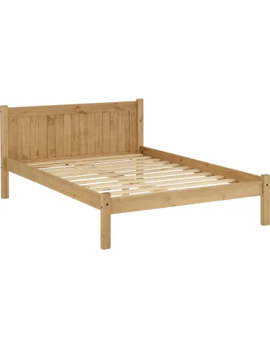 Maya 4FT Bedframe - Distressed Waxed Pine