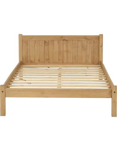Maya 4FT Bedframe - Distressed Waxed Pine