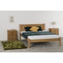 Maya 4FT Bedframe - Distressed Waxed Pine