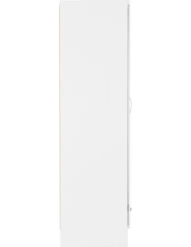 Nevada 2 Door 1 Drawer Wardrobe - White Gloss