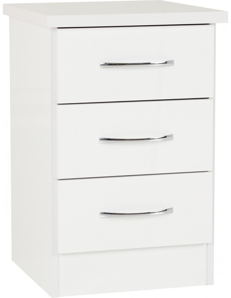 Cheap white on sale bedside lockers