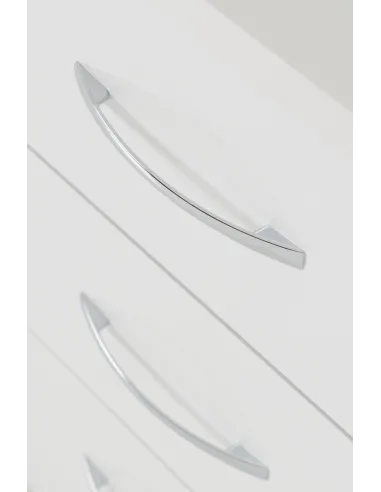 Nevada 3 Drawer Chest - White Gloss