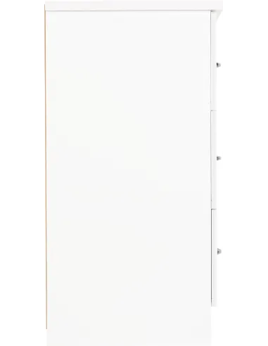 Nevada 6 Drawer Chest - White Gloss