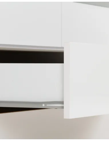 Nevada Mirrored 2 Door Wardrobe - White Gloss