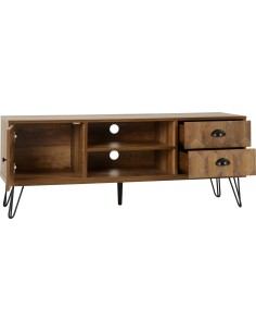 Ottawa 1 Door 2 Drawer TV Unit - Medium Oak Effect 2