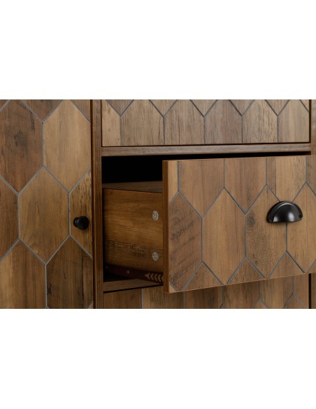 Ottawa 1 Door 3 Drawer Sideboard - Medium Oak Effect