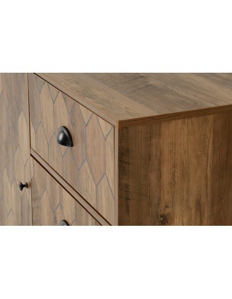 Ottawa 1 Door 3 Drawer Sideboard - Medium Oak Effect