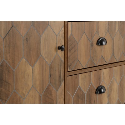 Ottawa 1 Door 3 Drawer Sideboard - Medium Oak Effect
