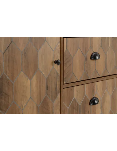 Ottawa 1 Door 3 Drawer Sideboard - Medium Oak Effect