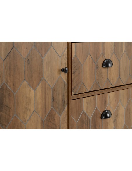 Ottawa 1 Door 3 Drawer Sideboard - Medium Oak Effect