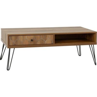 Ottawa 1 Drawer Coffee Table - Medium Oak Effect
