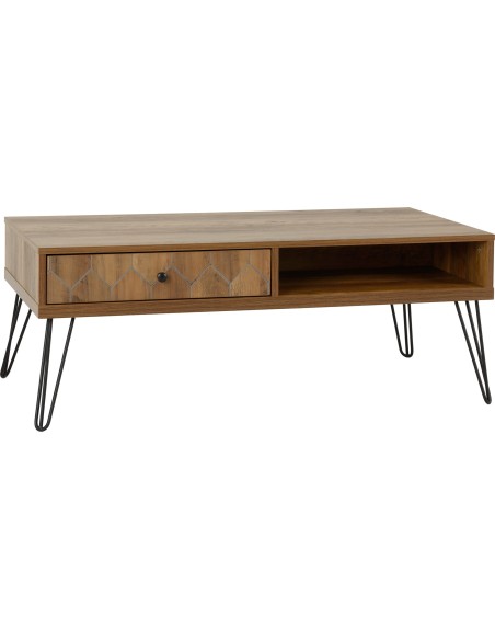 Ottawa 1 Drawer Coffee Table - Medium Oak Effect